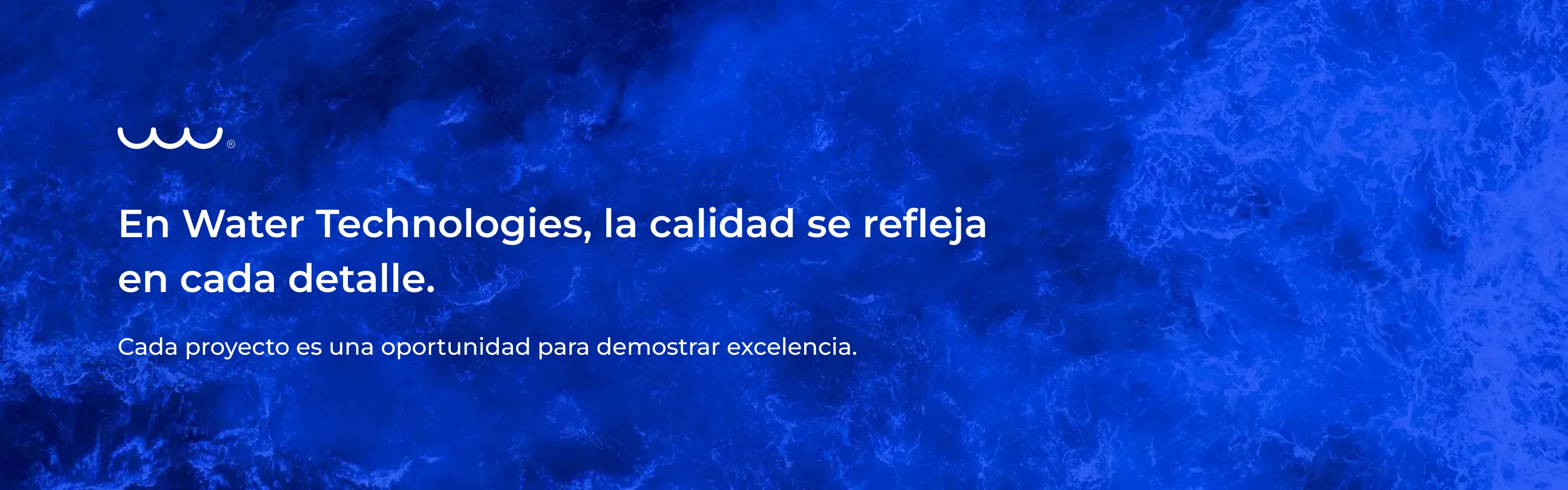 Calidad en el tratamiento de agua