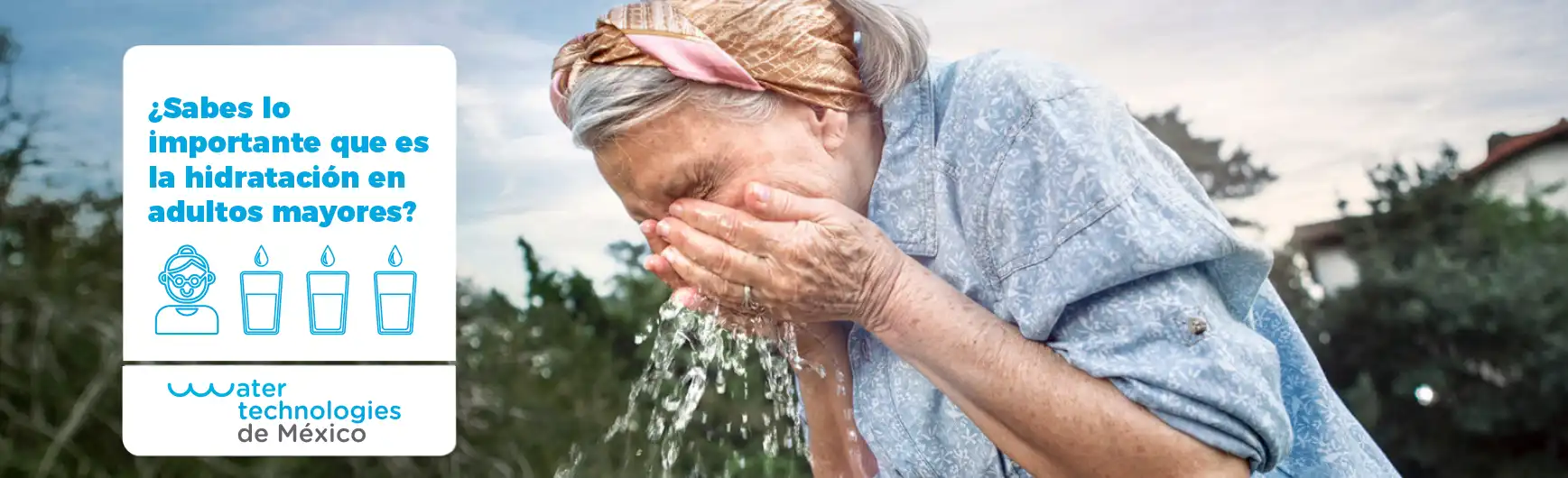 ¿Sabes lo importante que es la hidratación en adultos mayores?