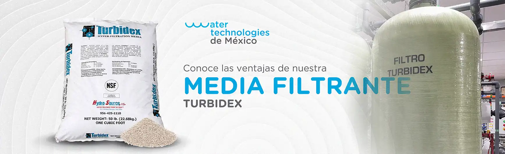 Conoce las ventajas de nuestra media filtrante TURBIDEX