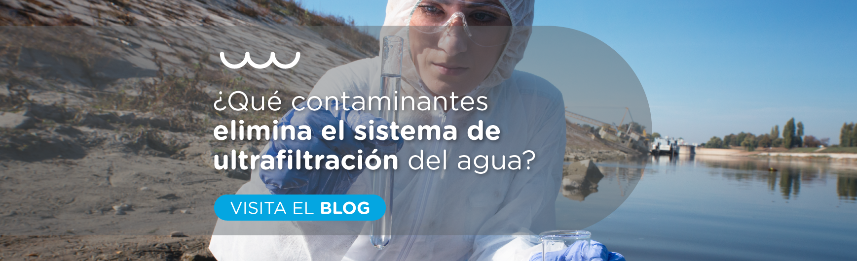 ¿Qué contaminantes elimina el sistema de ultrafiltración del agua?