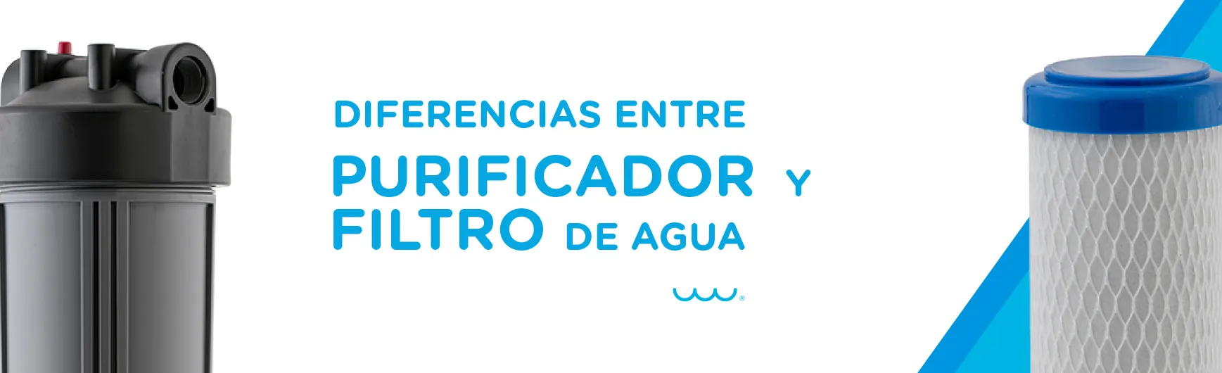 Diferencias entre purificador y filtro de agua.