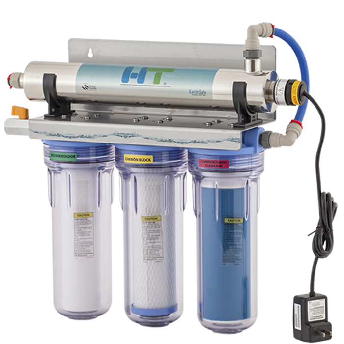 Sistema Descalcificador de Agua Filtro Purificador LED para 2-4 Personas 5 L